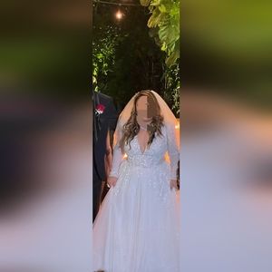 Wedding gown ,lanesta ,size 20 color ivory